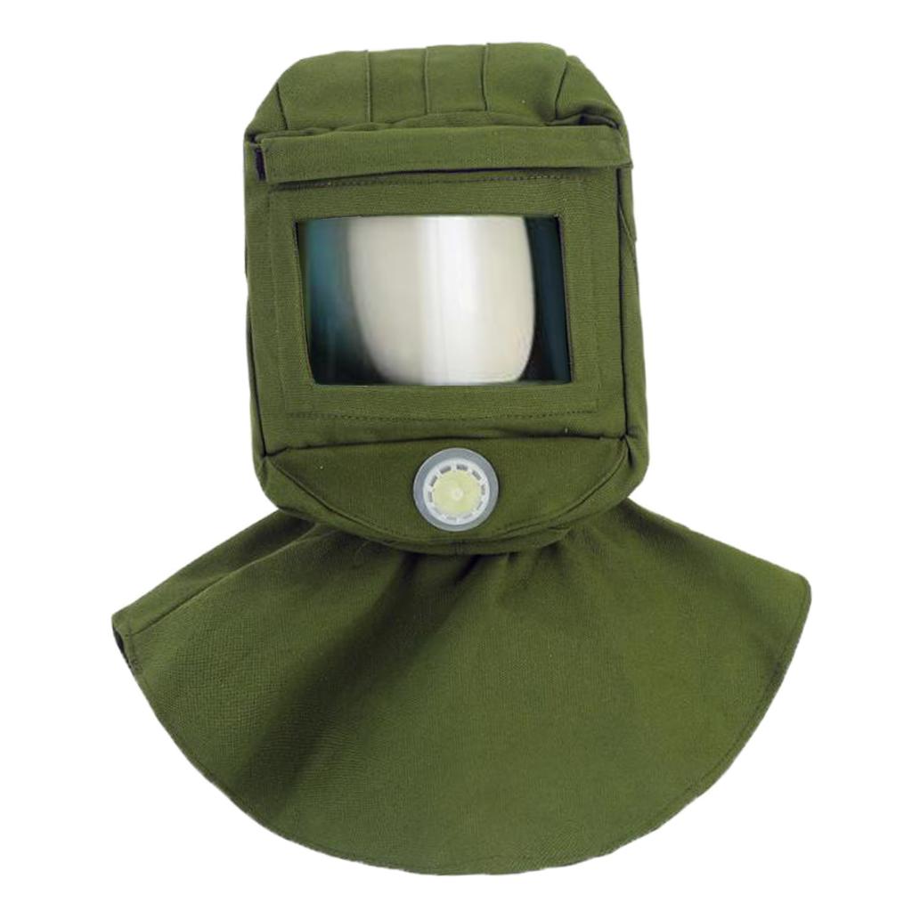 Labor Face Shield Sand Blasting Hood Shawl Cap Anti Dust Anti Wind for Dust