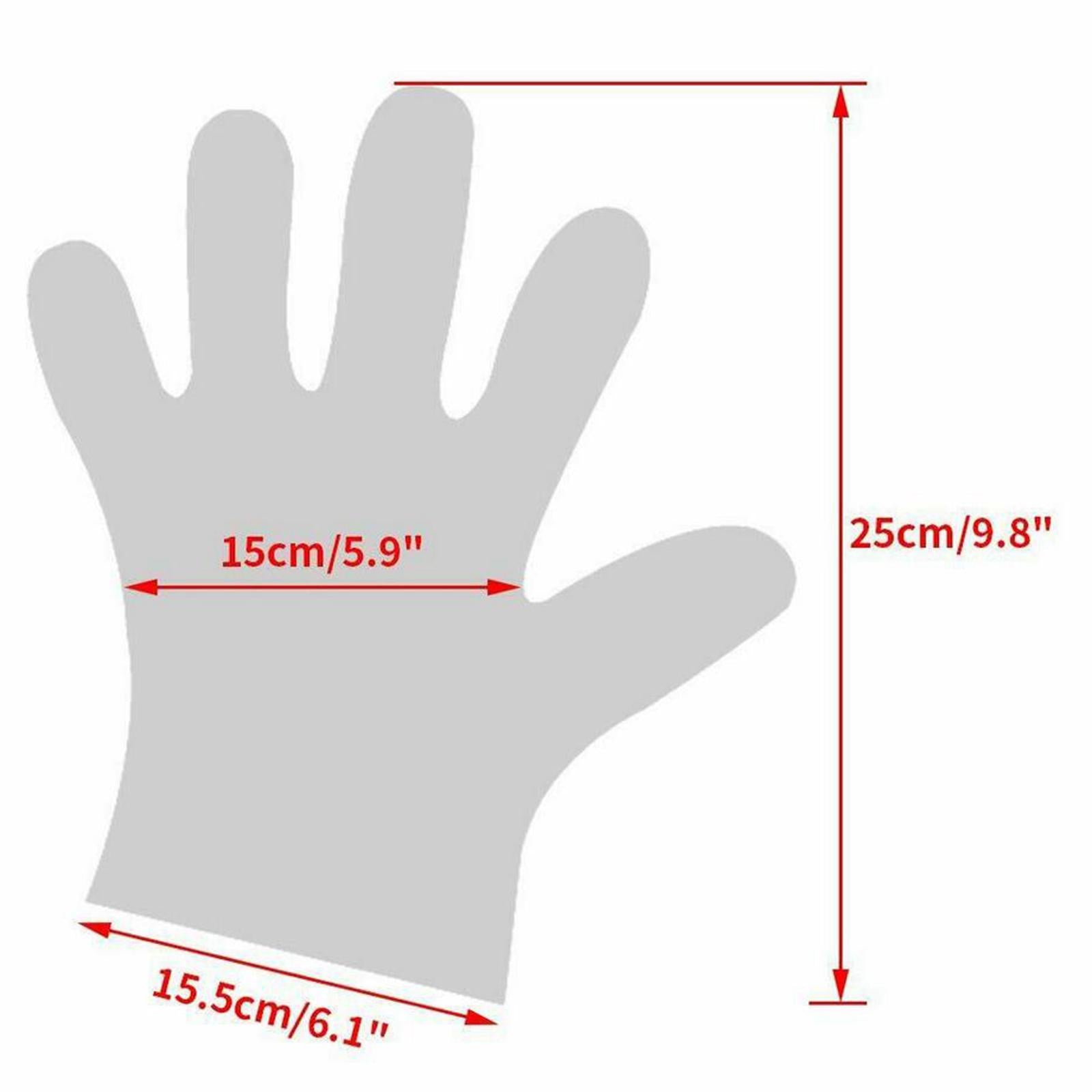 Strong Plastic GLOVES Disposable PREMIUM POLYTHENE Catering Food 1000pcs