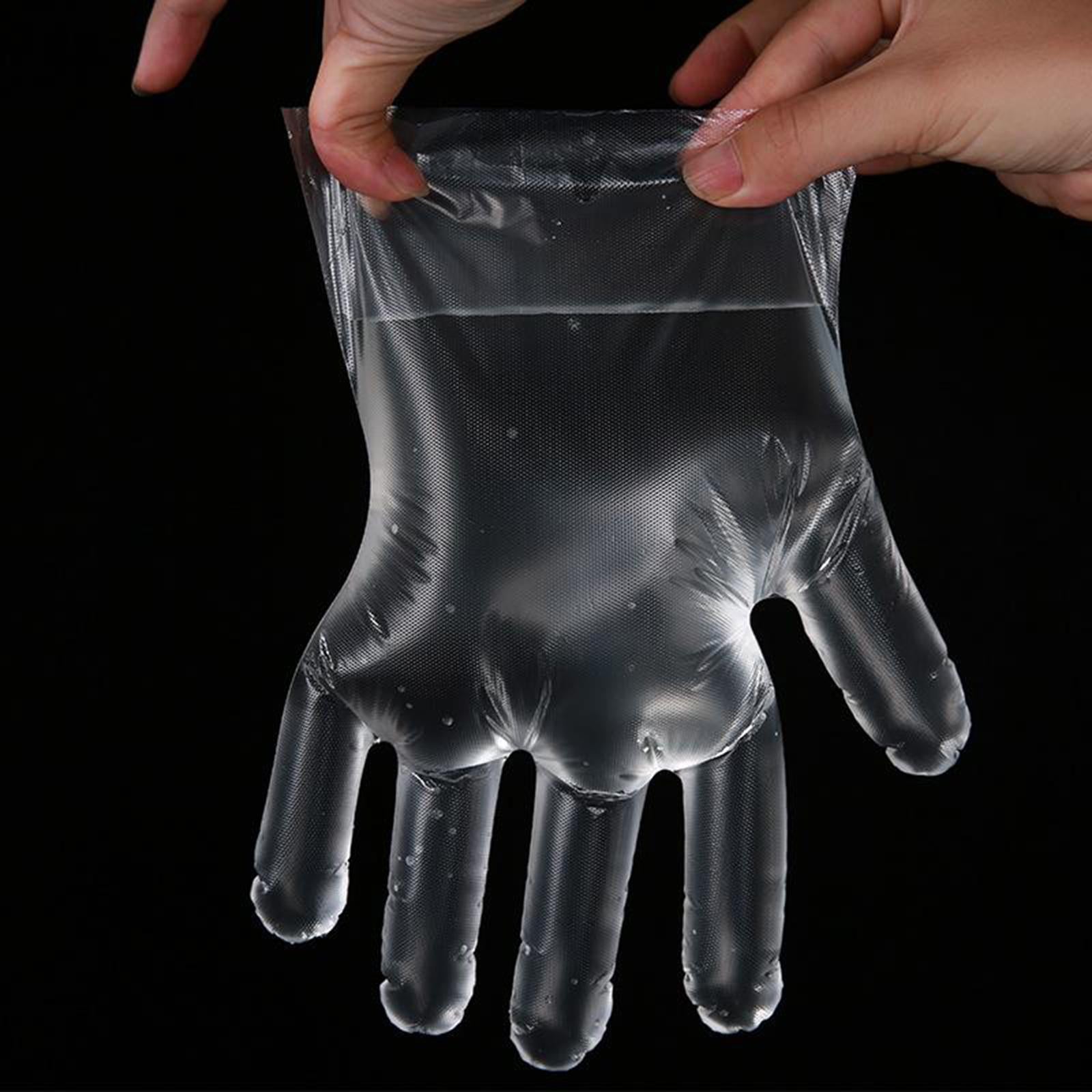 Strong Plastic GLOVES Disposable PREMIUM POLYTHENE Catering Food 1000pcs