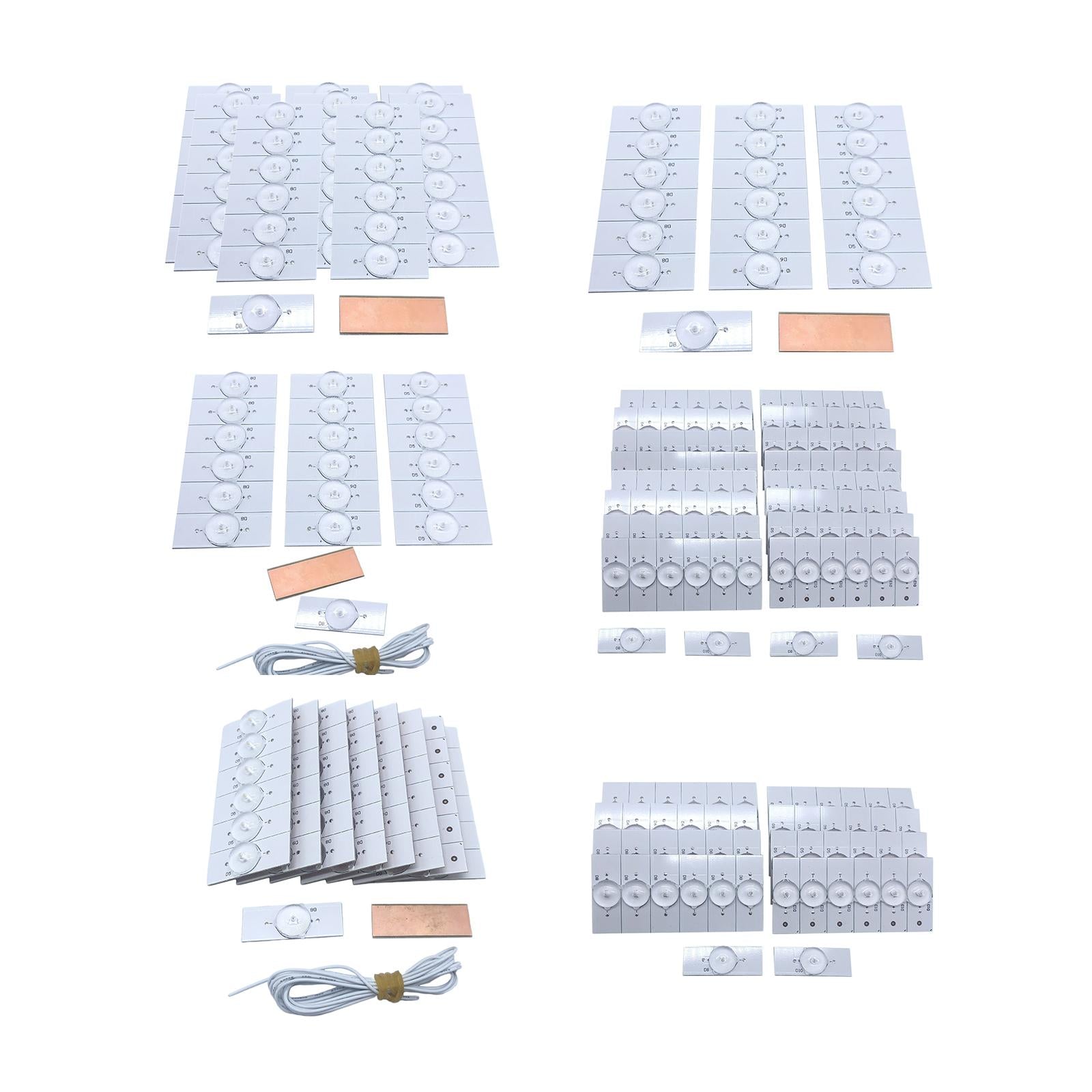 SMD Lamp Beads with Optical Lens Fliter for 32-65 LED 20pcs 3V