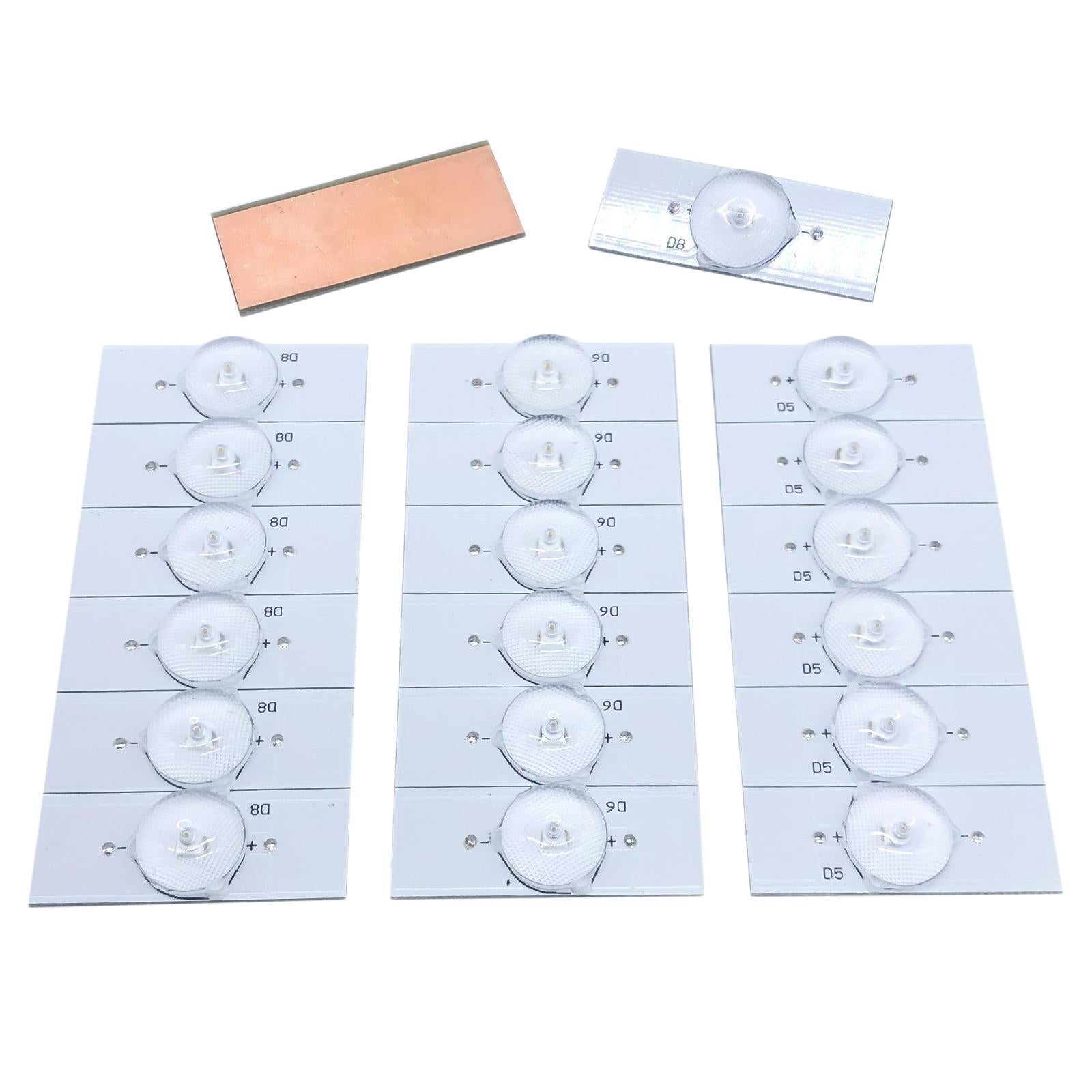 SMD Lamp Beads with Optical Lens Fliter for 32-65 LED 20pcs 3V