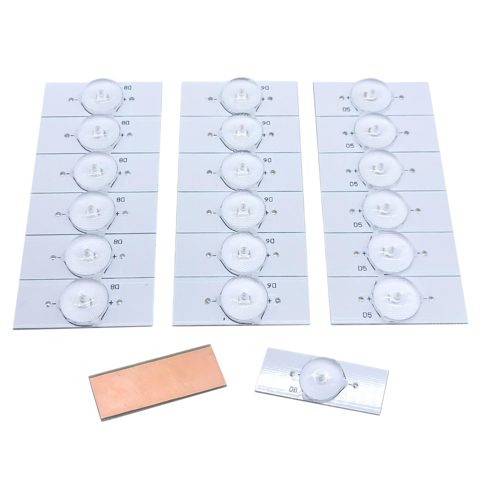 SMD Lamp Beads with Optical Lens Fliter for 32-65 LED 20pcs 3V