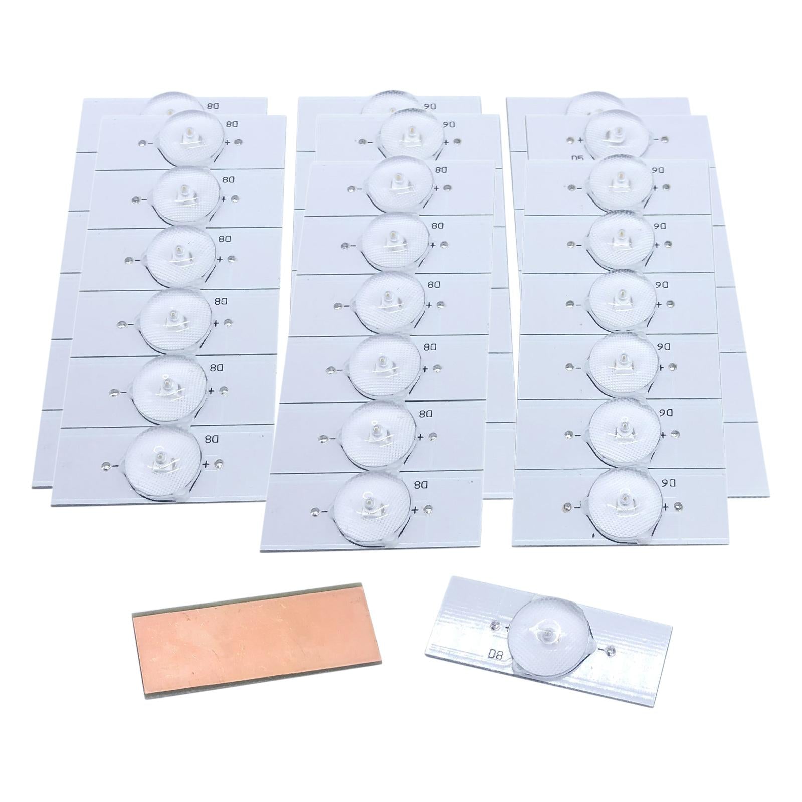 SMD Lamp Beads with Optical Lens Fliter for 32-65 LED 20pcs 6V