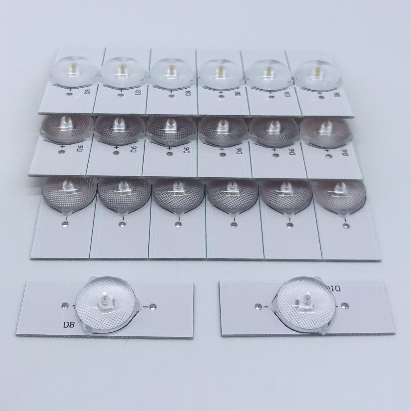 SMD Lamp Beads with Optical Lens Fliter for 32-65 LED 20pcs 6V