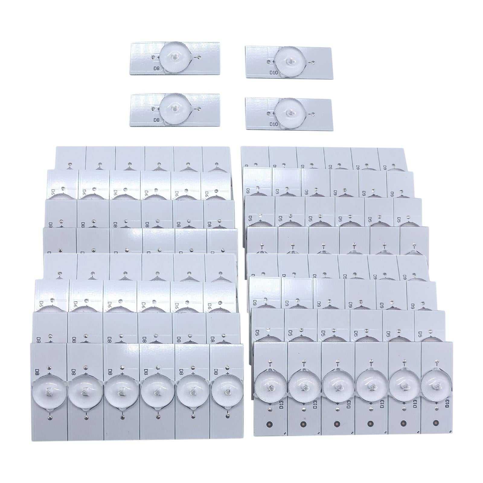 SMD Lamp Beads with Optical Lens Fliter for 32-65 LED 50pcs 3V