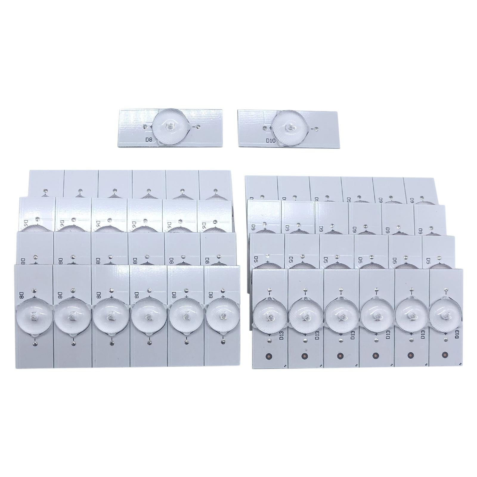 SMD Lamp Beads with Optical Lens Fliter for 32-65 LED 50pcs 6V