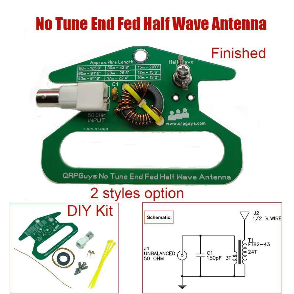 Portable No Tune End Fed Half Wave Antenna 50ohm DIY Kit Accessories