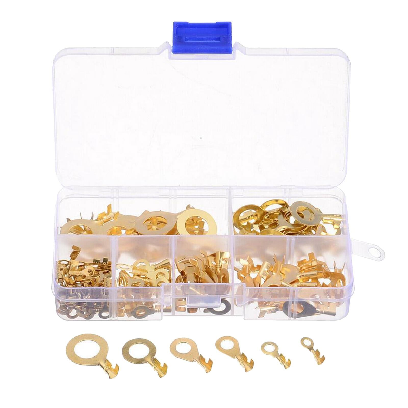 Golden Ring Crimp Terminals Spade Assorted Electrical Kits with Storage Box
