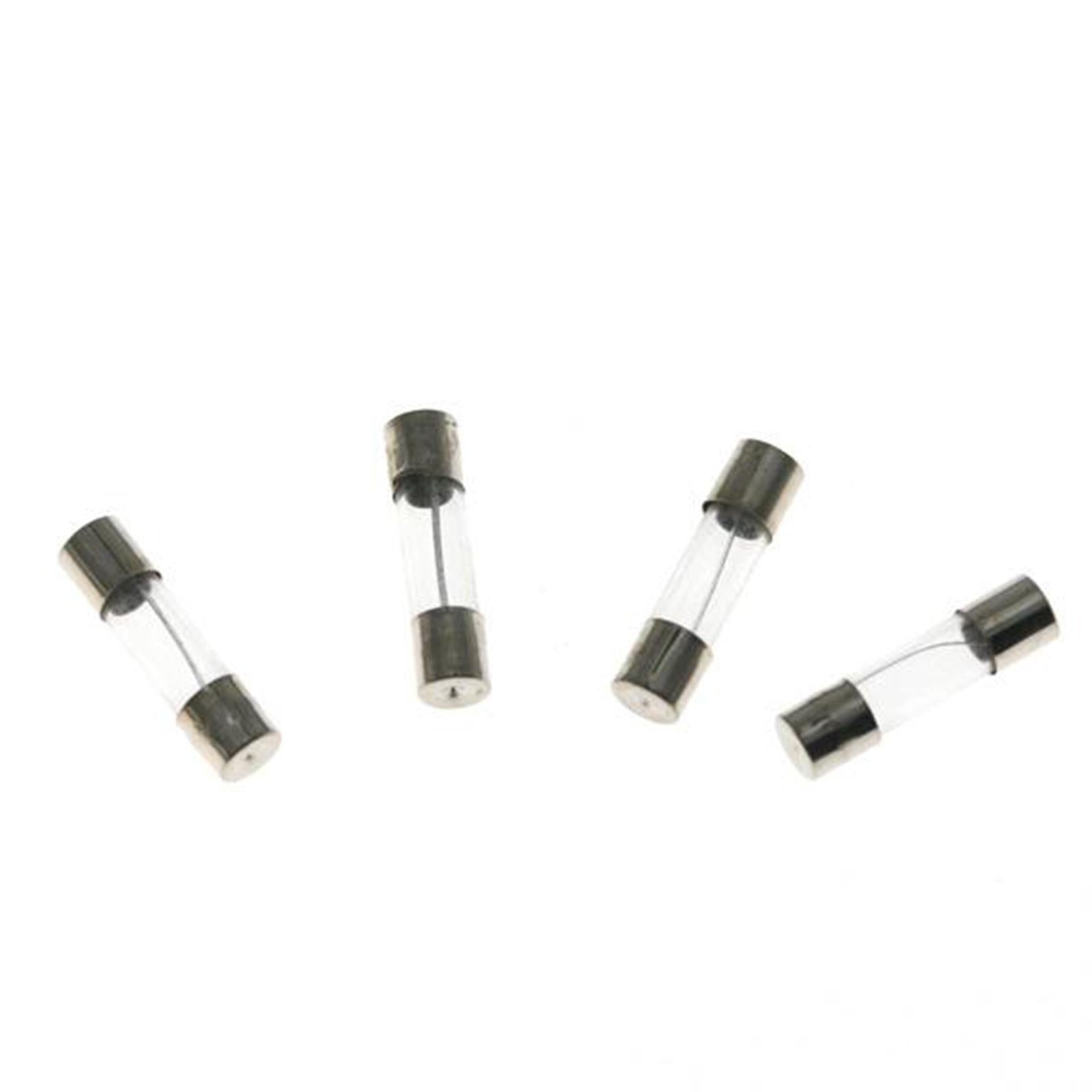 100pcs 1A 5V Quick Blow Fusing Glass Fuse 5X20mm Assortment with Storage Box