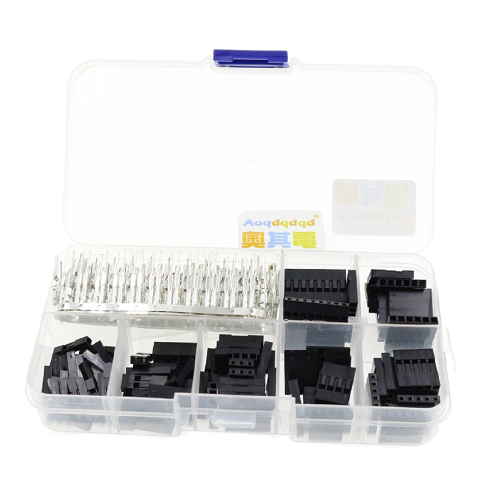 310pcs 1 2 3 4 5 6 8P Housing Female/Male Crimps 2.54mm Pitch Connector Pins