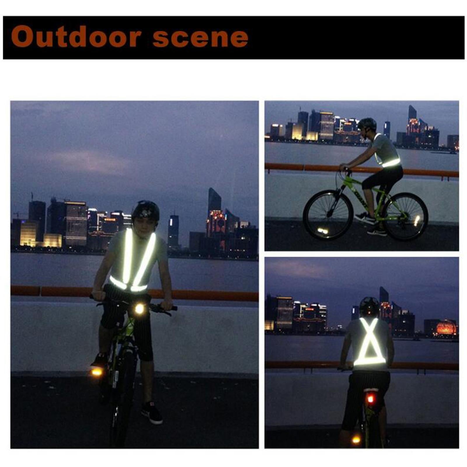 Adjustable Safety Security Visibility Reflective Vest Gear Green