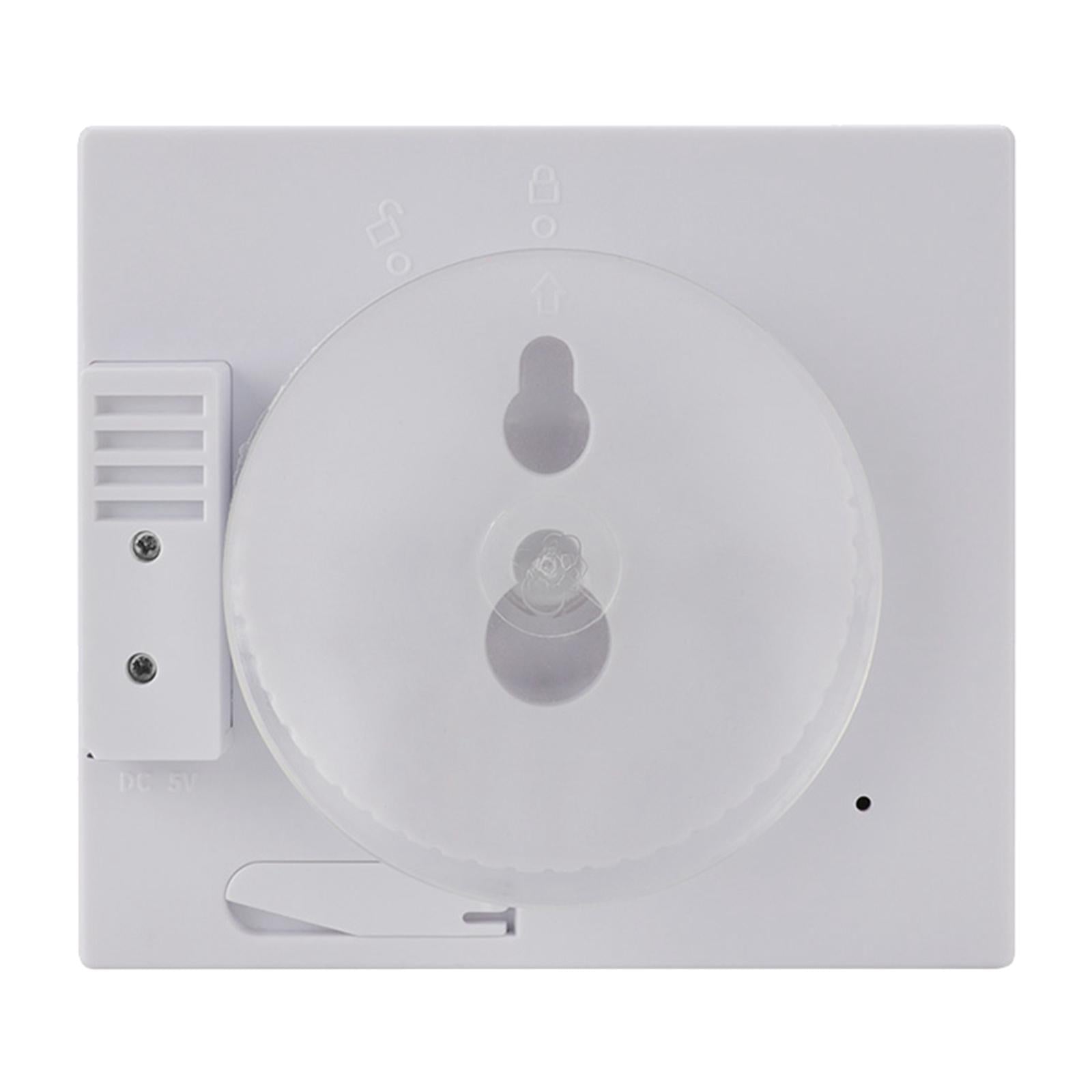 Desktop Wall Digital LCD Shower Clock Humidity Temperature LCD Display White