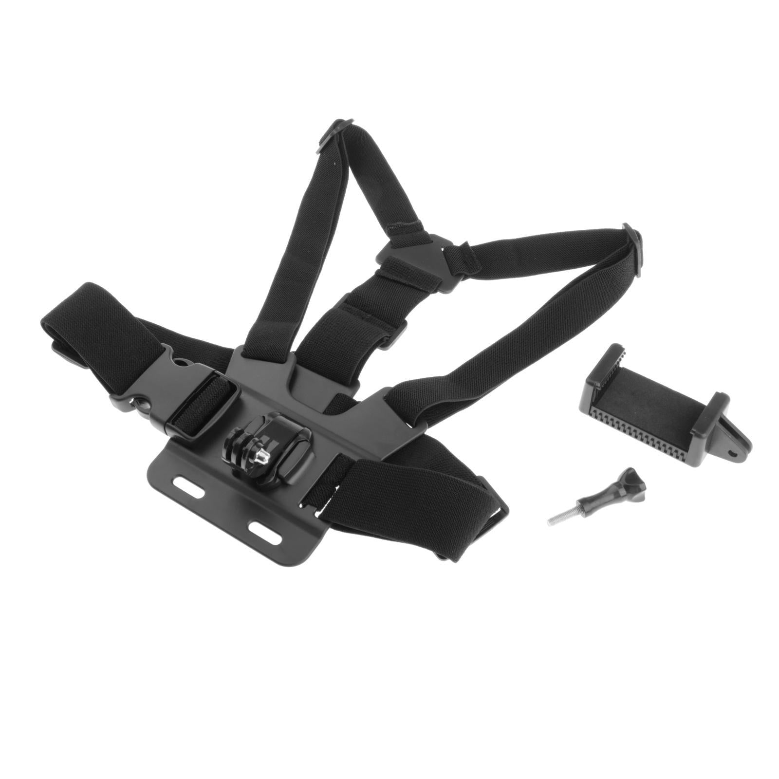 Most Phone Chest Mount Harness Adjustable Strap Holder Clip Outdoor Shooting