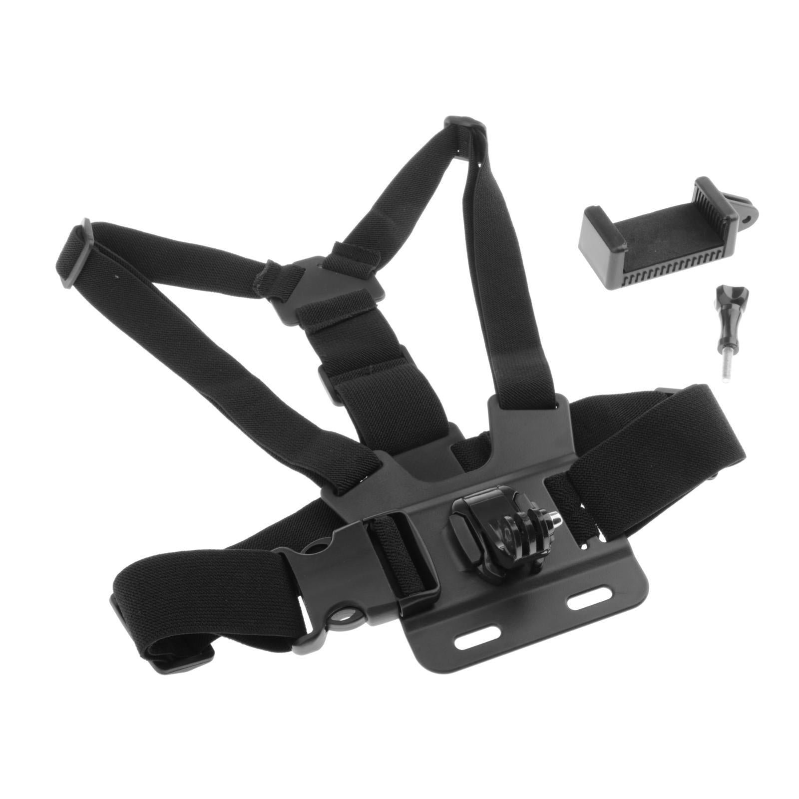 Most Phone Chest Mount Harness Adjustable Strap Holder Clip Outdoor Shooting