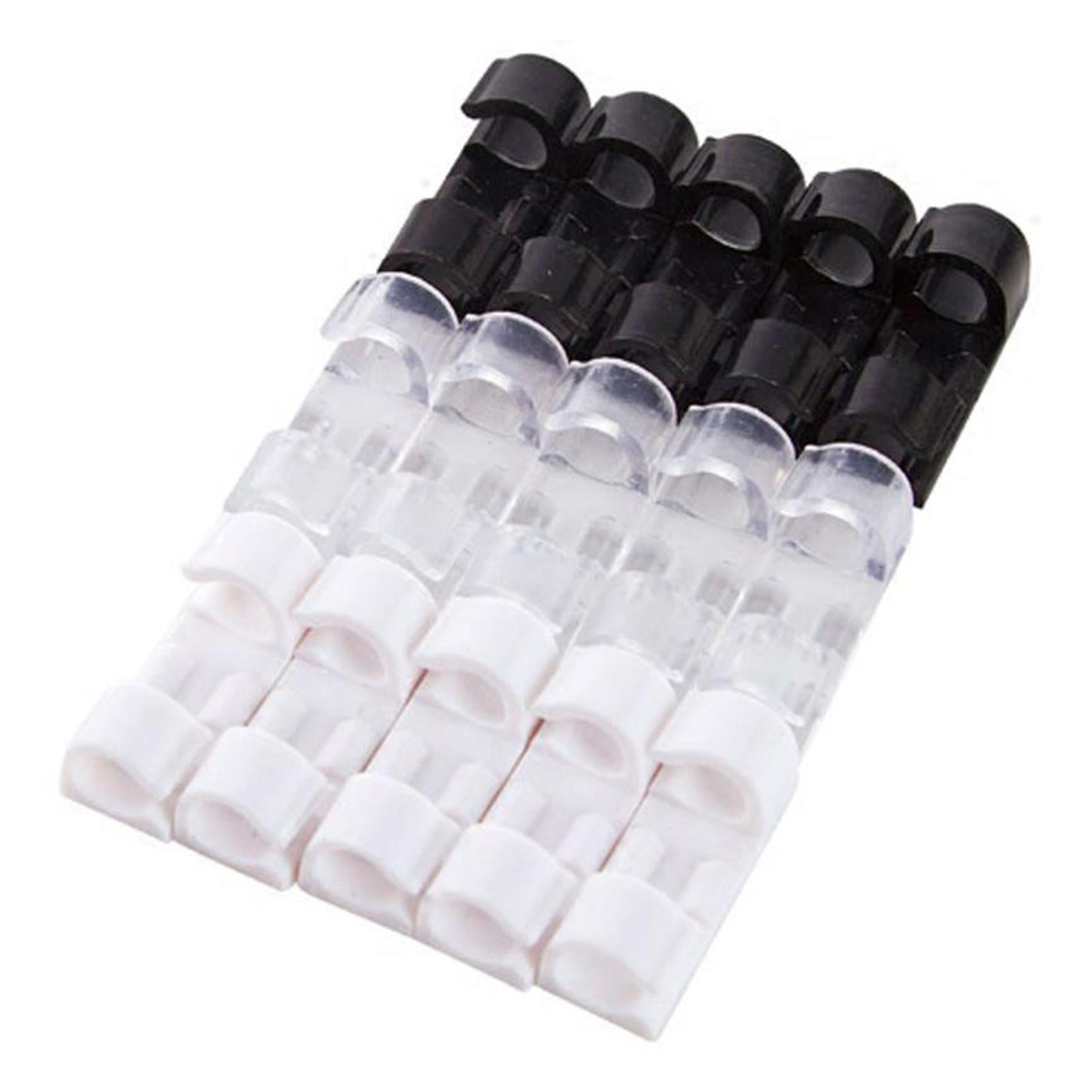 20x Cable Clips Cable Management Organizer Self Adhesive Cord Holder Clear