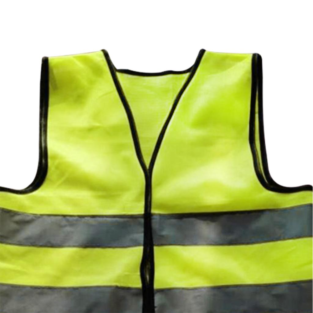KIDS HIGH VISIBILITY HI VIZ VEST YELLOW GREEN REFLECTIVE SAFETY VEST