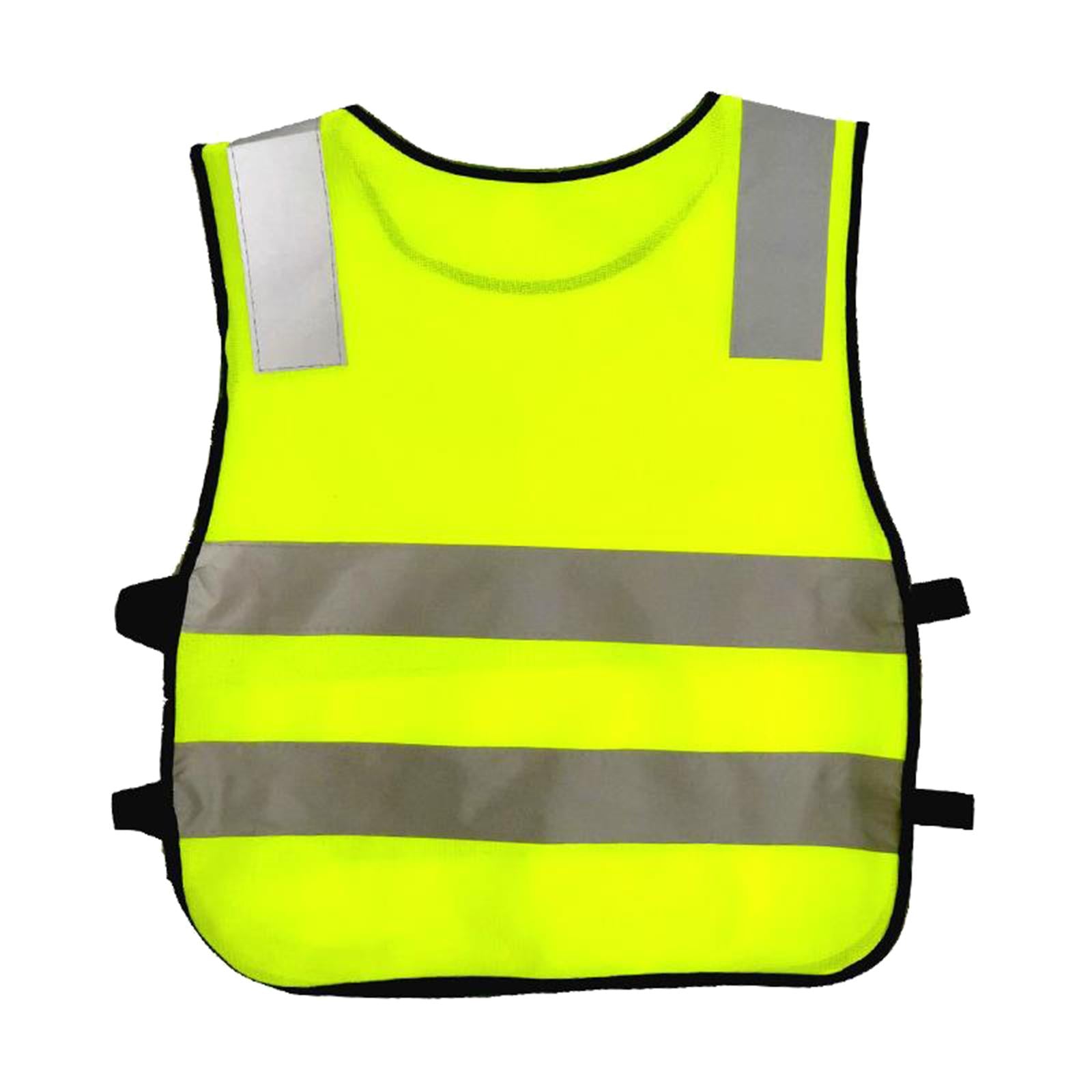 Hi Vis Child Safety Reflective Vest Waistcoat Traffic Work Cycling Clothes yellow