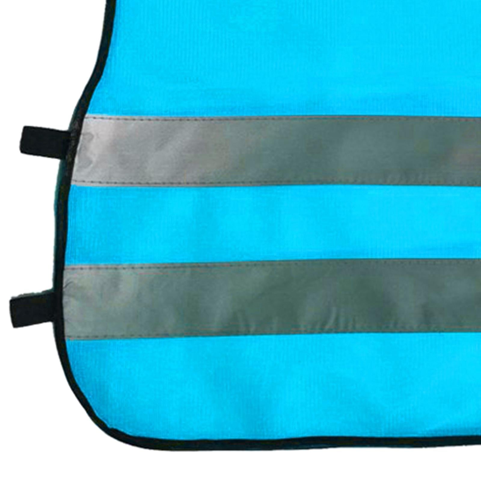 Hi Vis Child Safety Reflective Vest Waistcoat Traffic Work Cycling Clothes blue