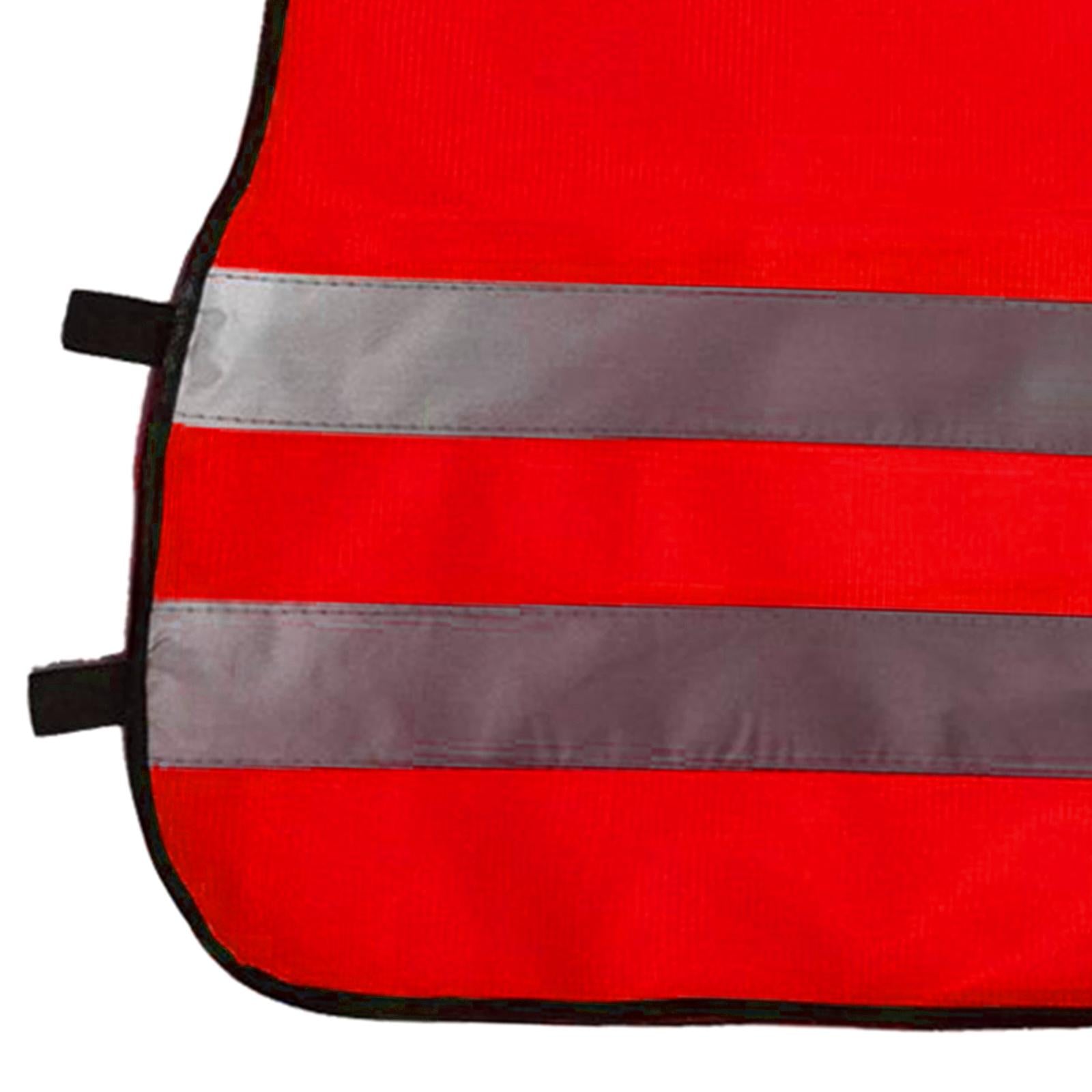 Hi Vis Child Safety Reflective Vest Waistcoat Traffic Work Cycling Clothes red
