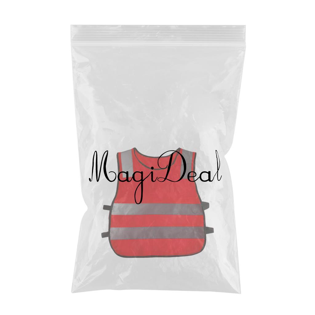 Hi Vis Child Safety Reflective Vest Waistcoat Traffic Work Cycling Clothes red