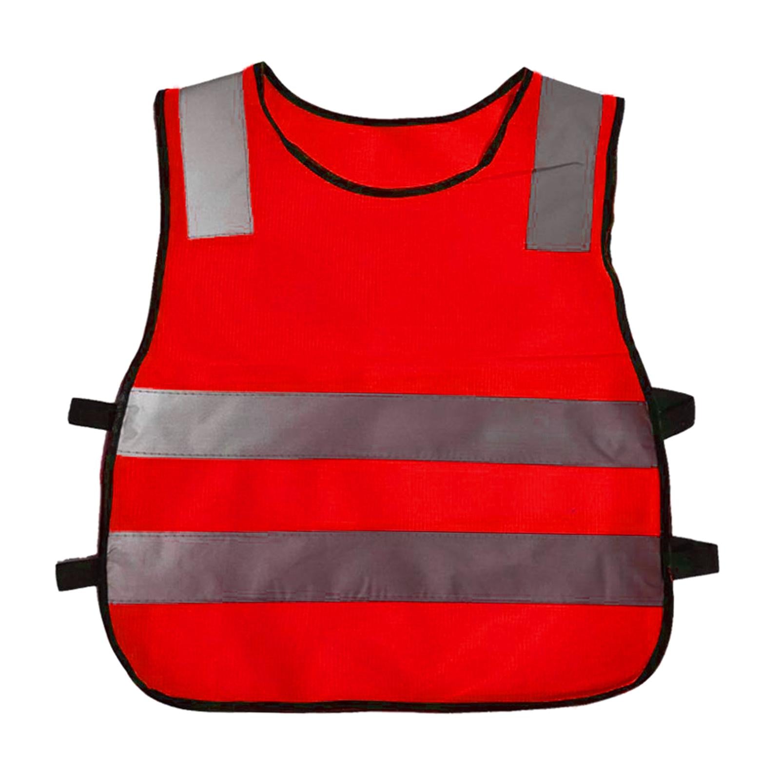 Hi Vis Child Safety Reflective Vest Waistcoat Traffic Work Cycling Clothes red