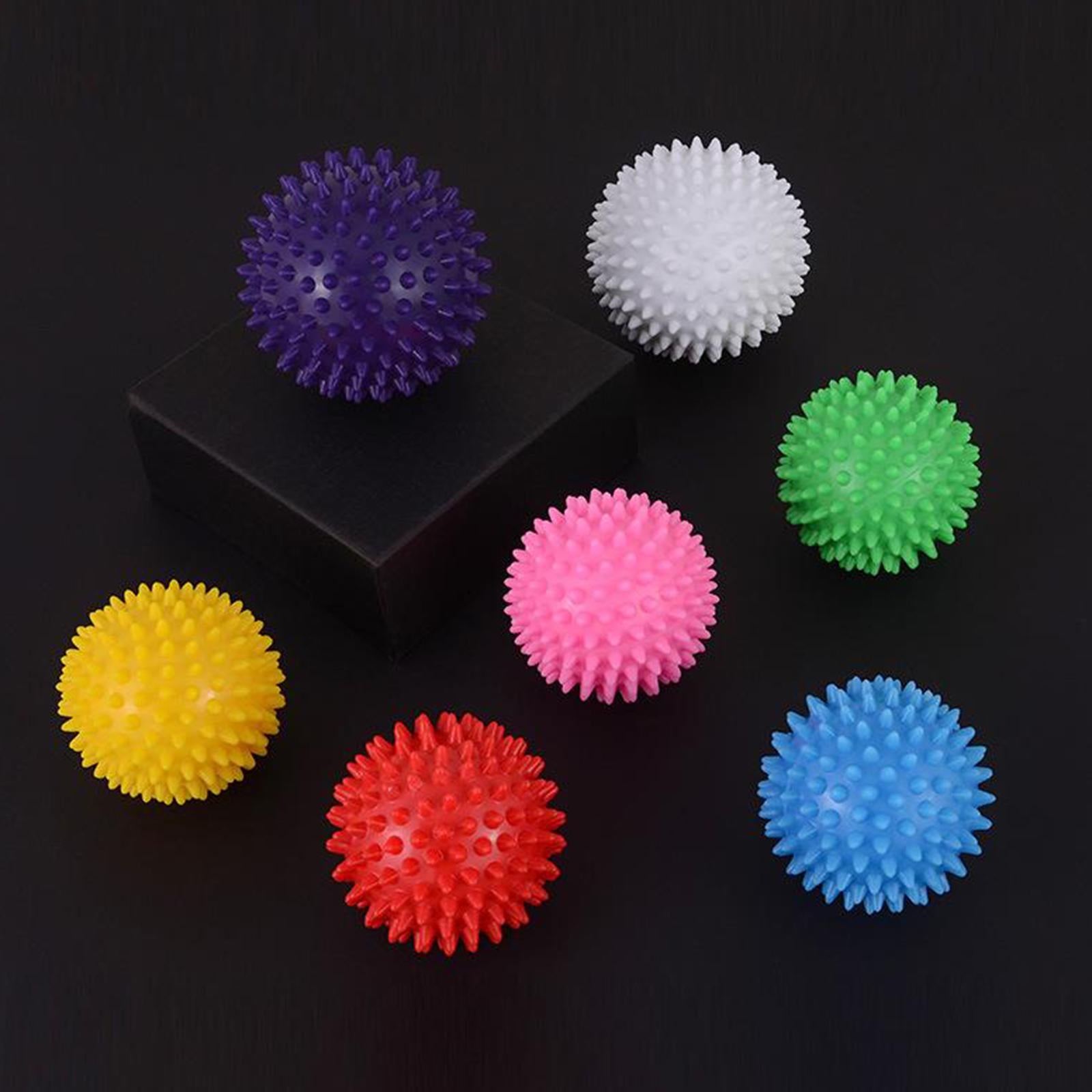 Foot Hand Spiky Massage Ball for Back Body Blood Circulation Massaging 7.5cm white