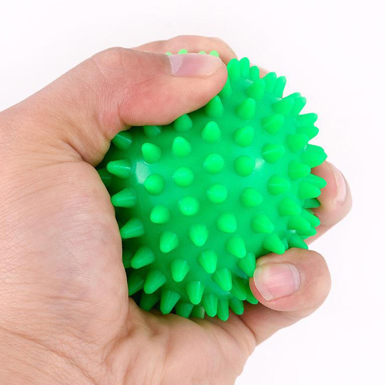 Foot Hand Spiky Massage Ball for Back Body Blood Circulation Massaging 7.5cm green
