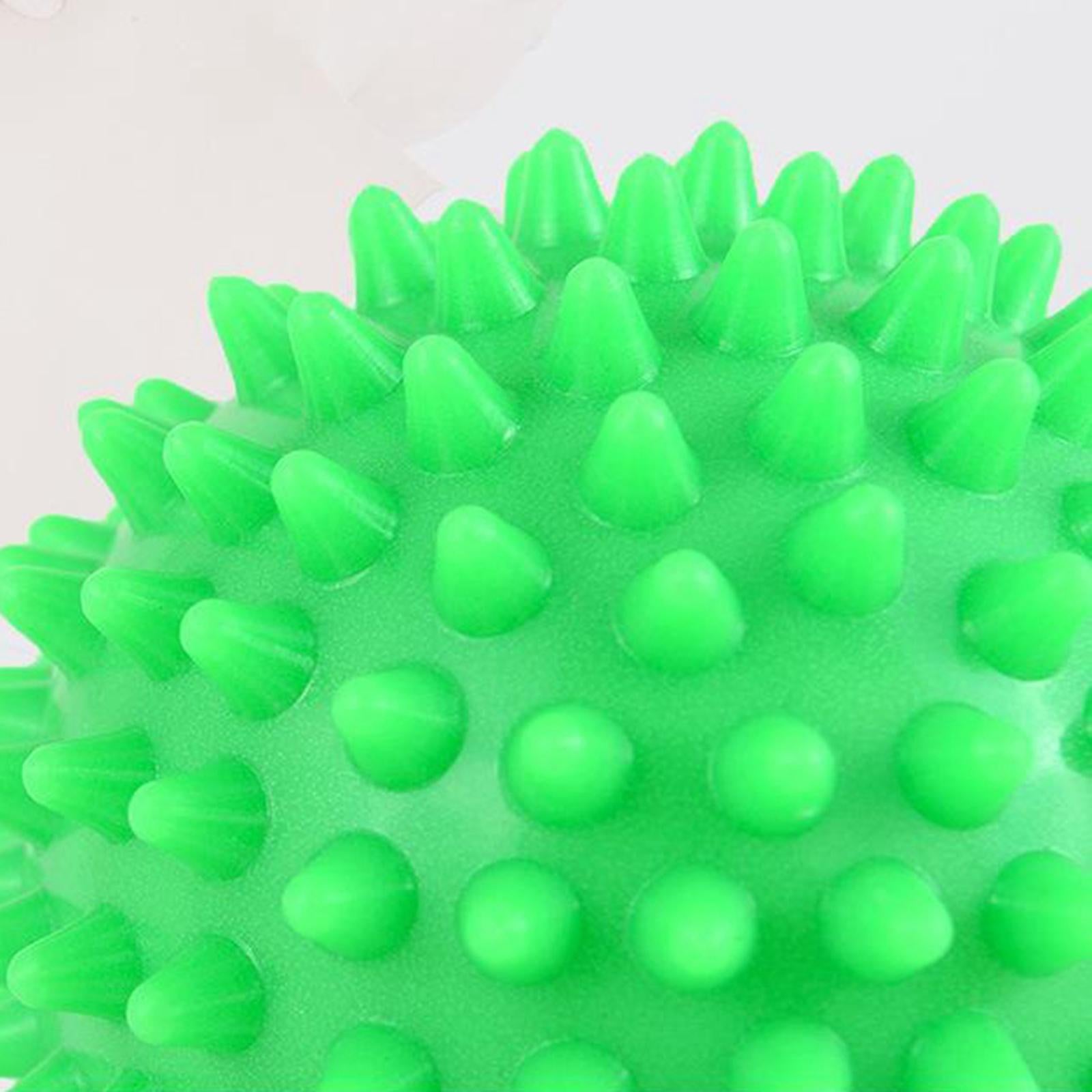 Foot Hand Spiky Massage Ball for Back Body Blood Circulation Massaging 7.5cm green