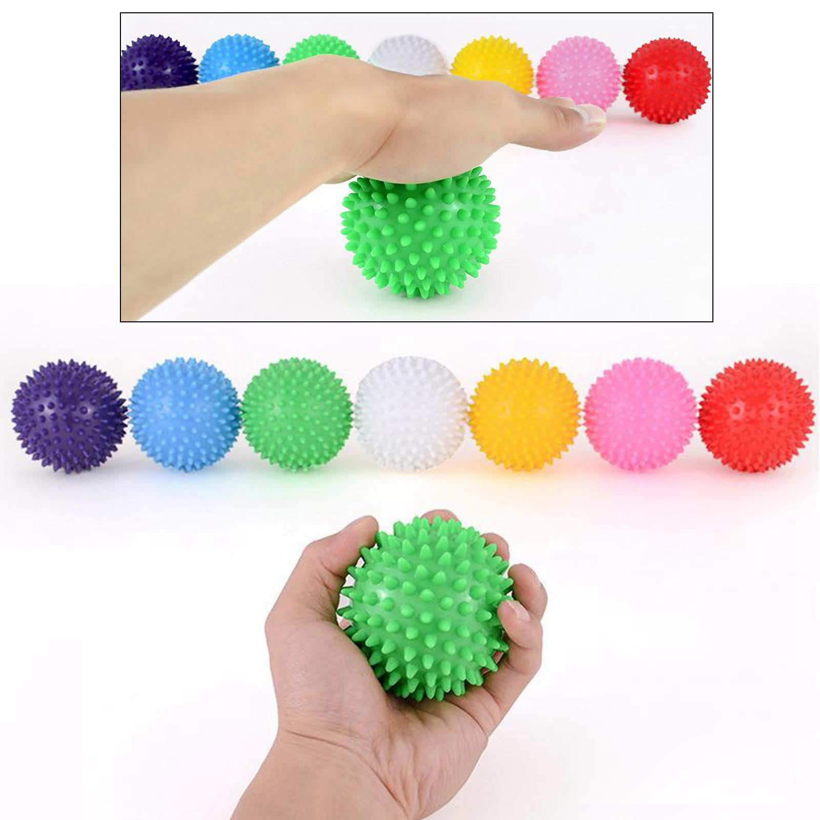 Foot Hand Spiky Massage Ball for Back Body Blood Circulation Massaging 7.5cm purple