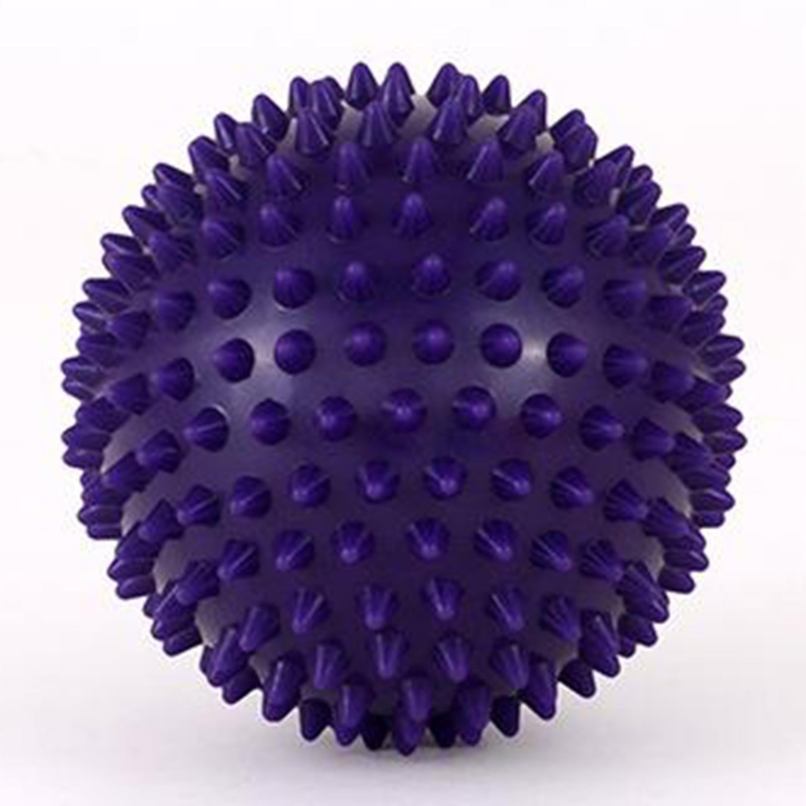 Foot Hand Spiky Massage Ball for Back Body Blood Circulation Massaging 7.5cm purple