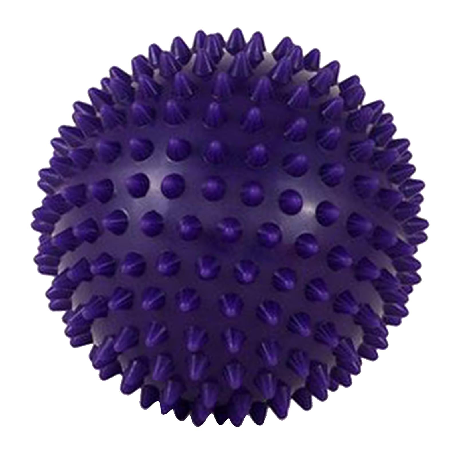 Foot Hand Spiky Massage Ball for Back Body Blood Circulation Massaging 7.5cm purple