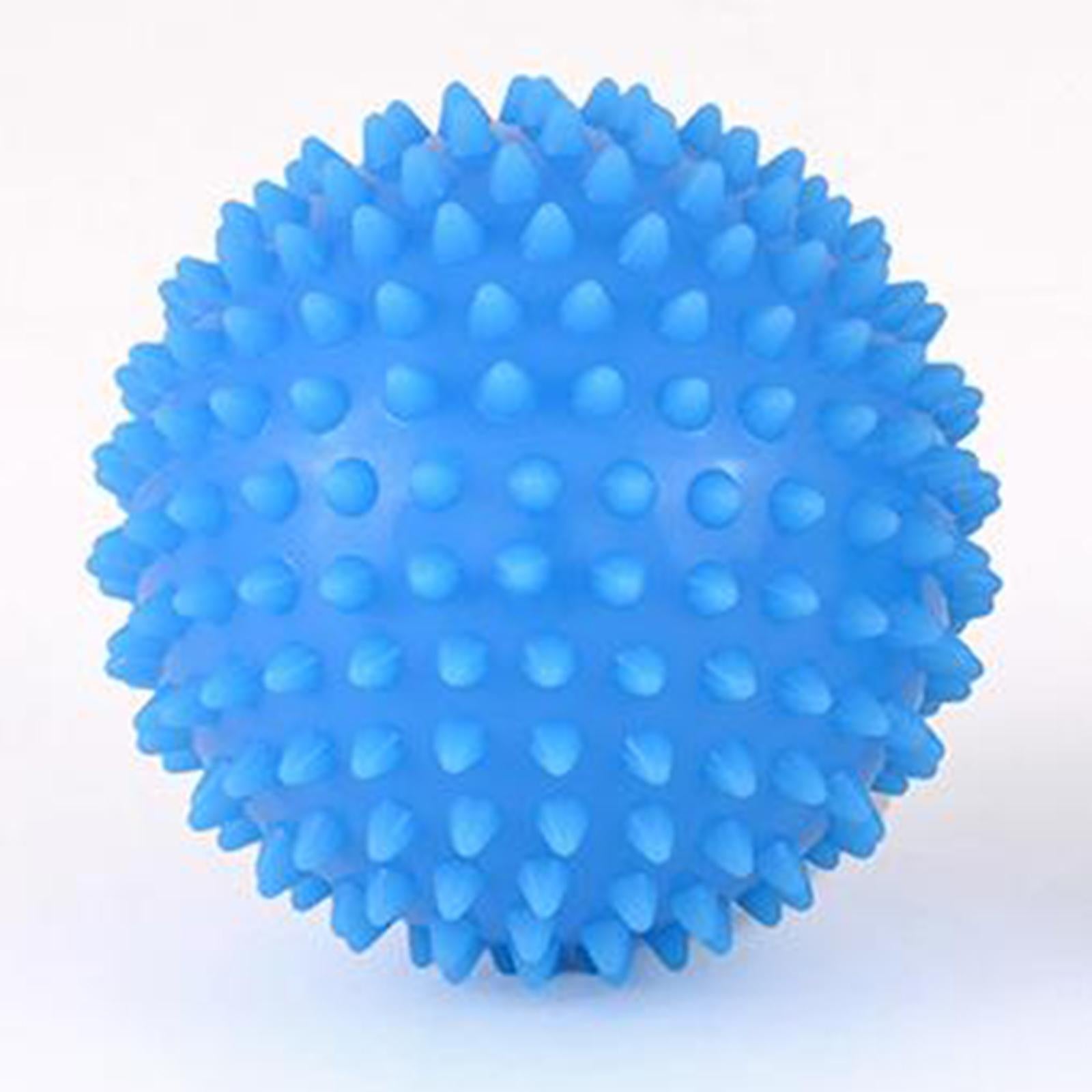 Foot Hand Spiky Massage Ball for Back Body Blood Circulation Massaging 7.5cm blue