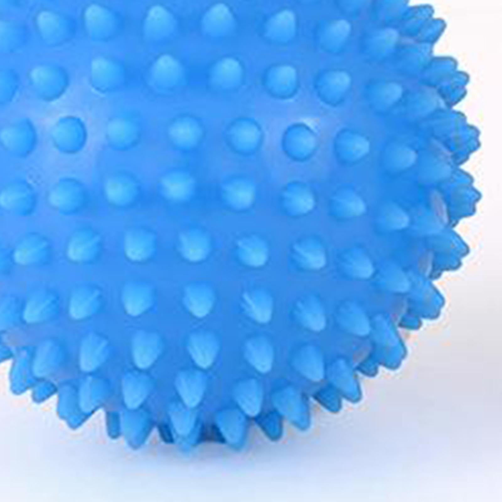 Foot Hand Spiky Massage Ball for Back Body Blood Circulation Massaging 7.5cm blue
