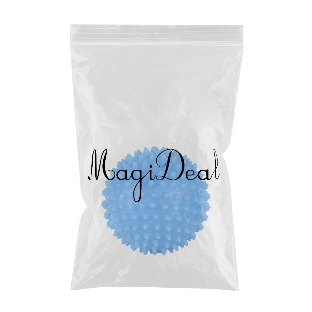 Foot Hand Spiky Massage Ball for Back Body Blood Circulation Massaging 7.5cm blue