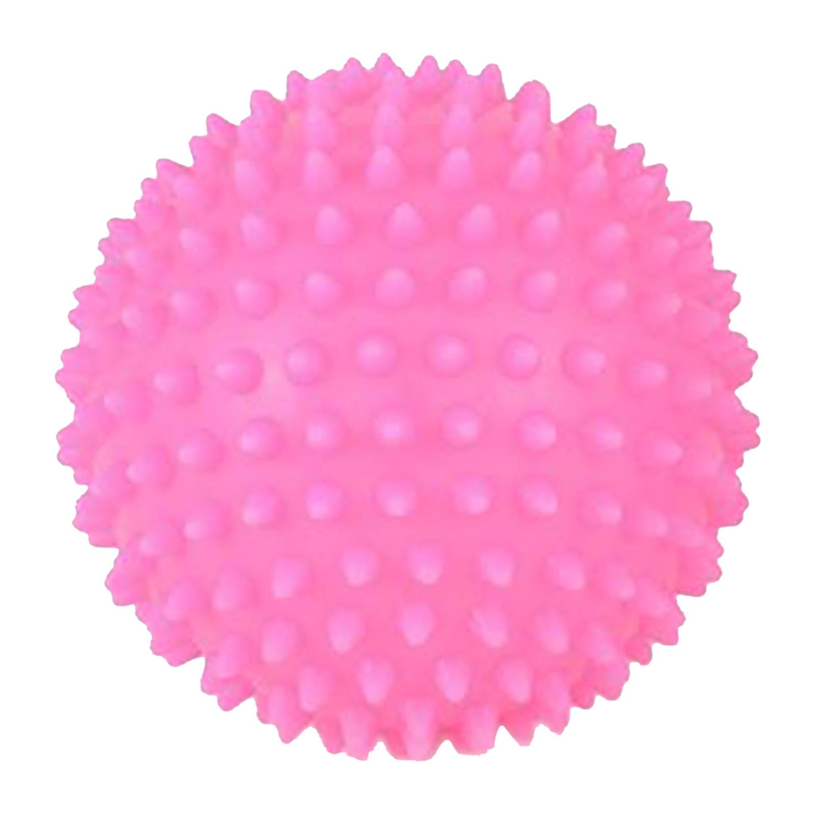 Foot Hand Spiky Massage Ball for Back Body Blood Circulation Massaging 7.5cm pink