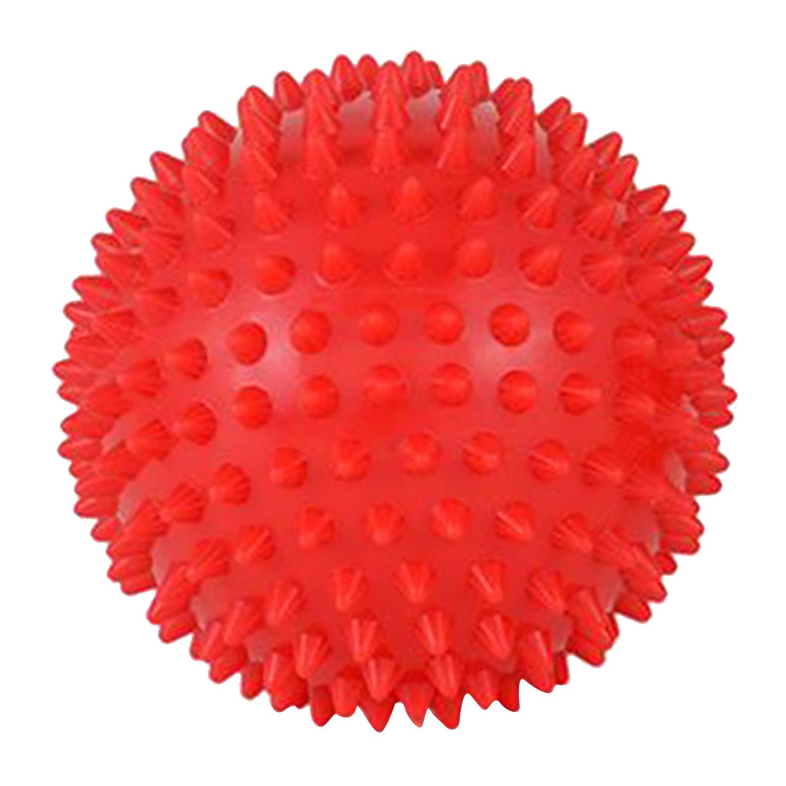 Feet Spiky Massage Ball for Back Body Trigger Point Muscle Relaxation 9cm red