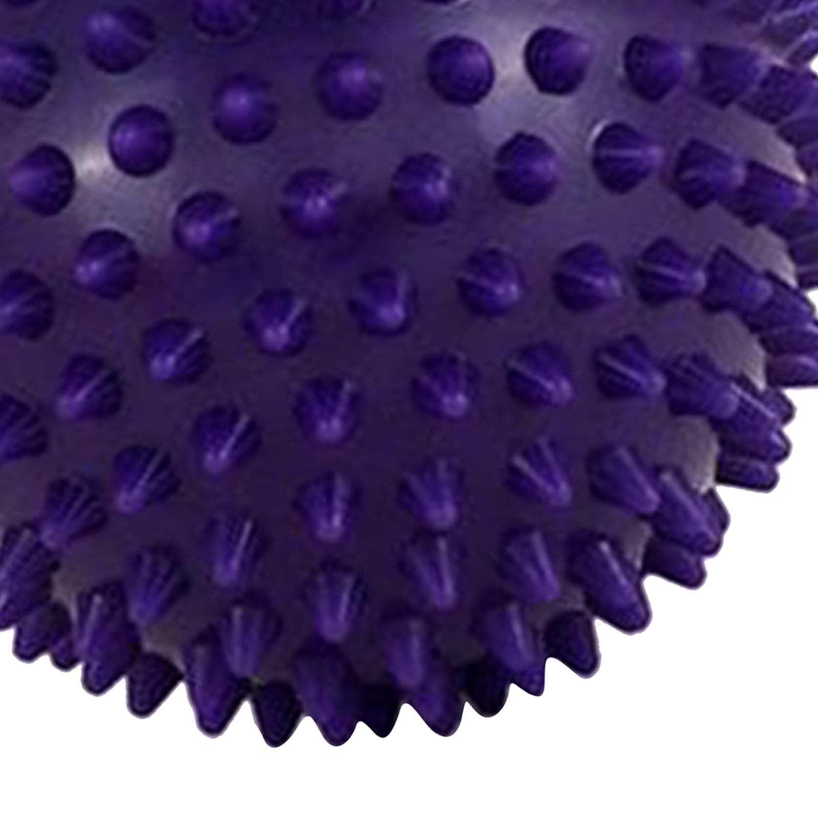 Feet Spiky Massage Ball for Back Body Trigger Point Muscle Relaxation 9cm purple