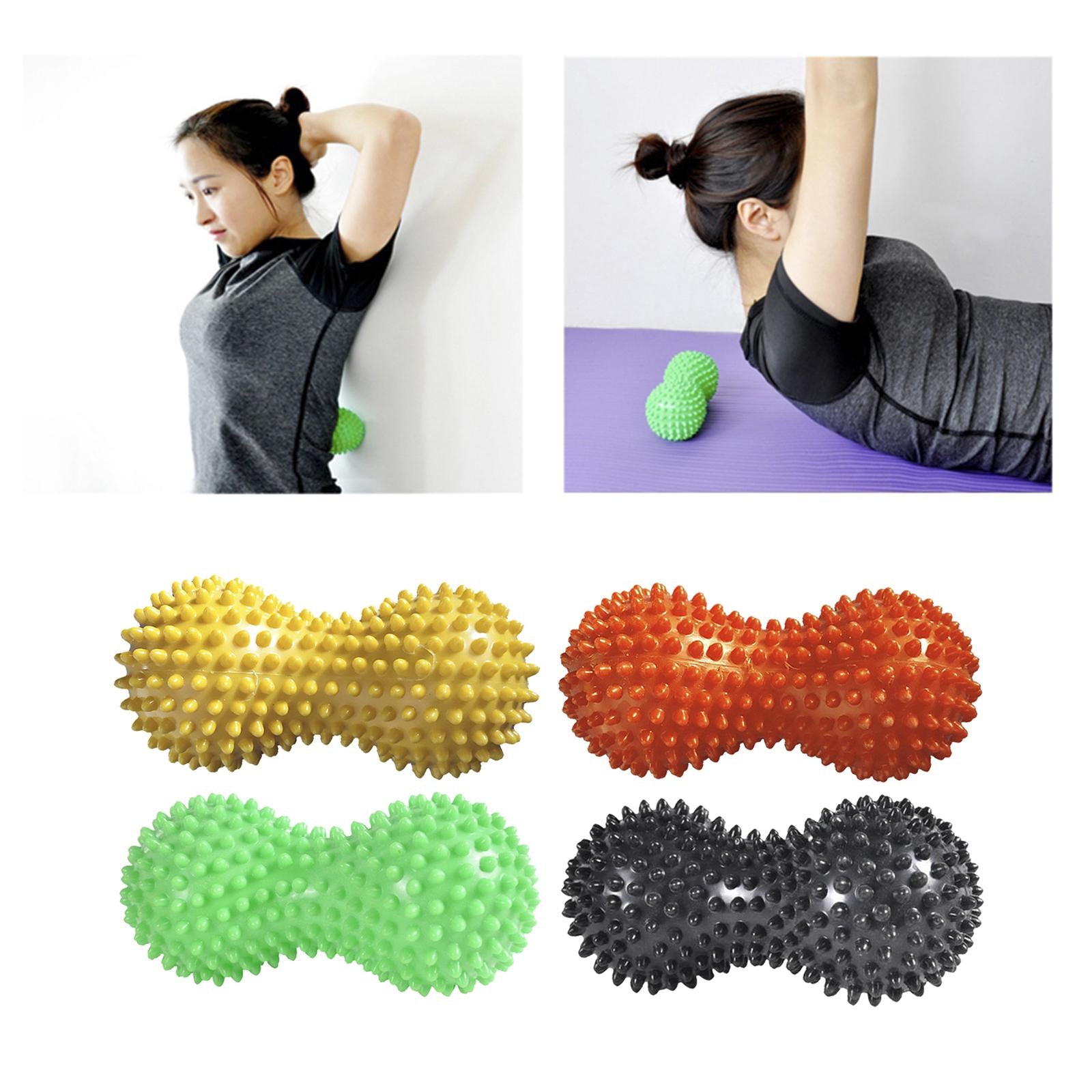 Peanut Roller Massage Ball for Muscle Deep Tissue Myofascial Release Yellow