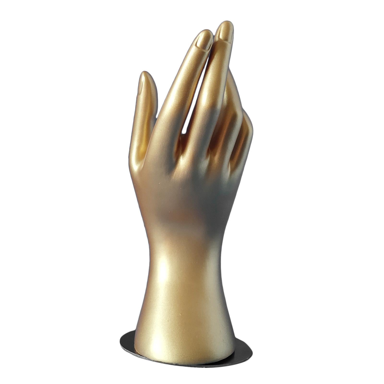 MANNEQUIN HAND Model JEWELLERY RING BRACELET DISPLAY STAND Golden