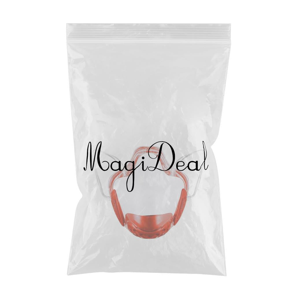 Transparent Clear Face Shield Mouth Cover Reusable Mouth Shields Red