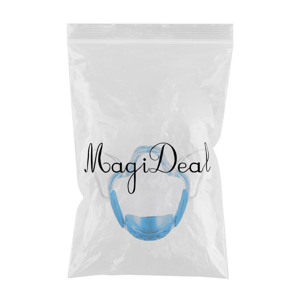 Transparent Clear Face Shield Mouth Cover Reusable Mouth Shields Blue