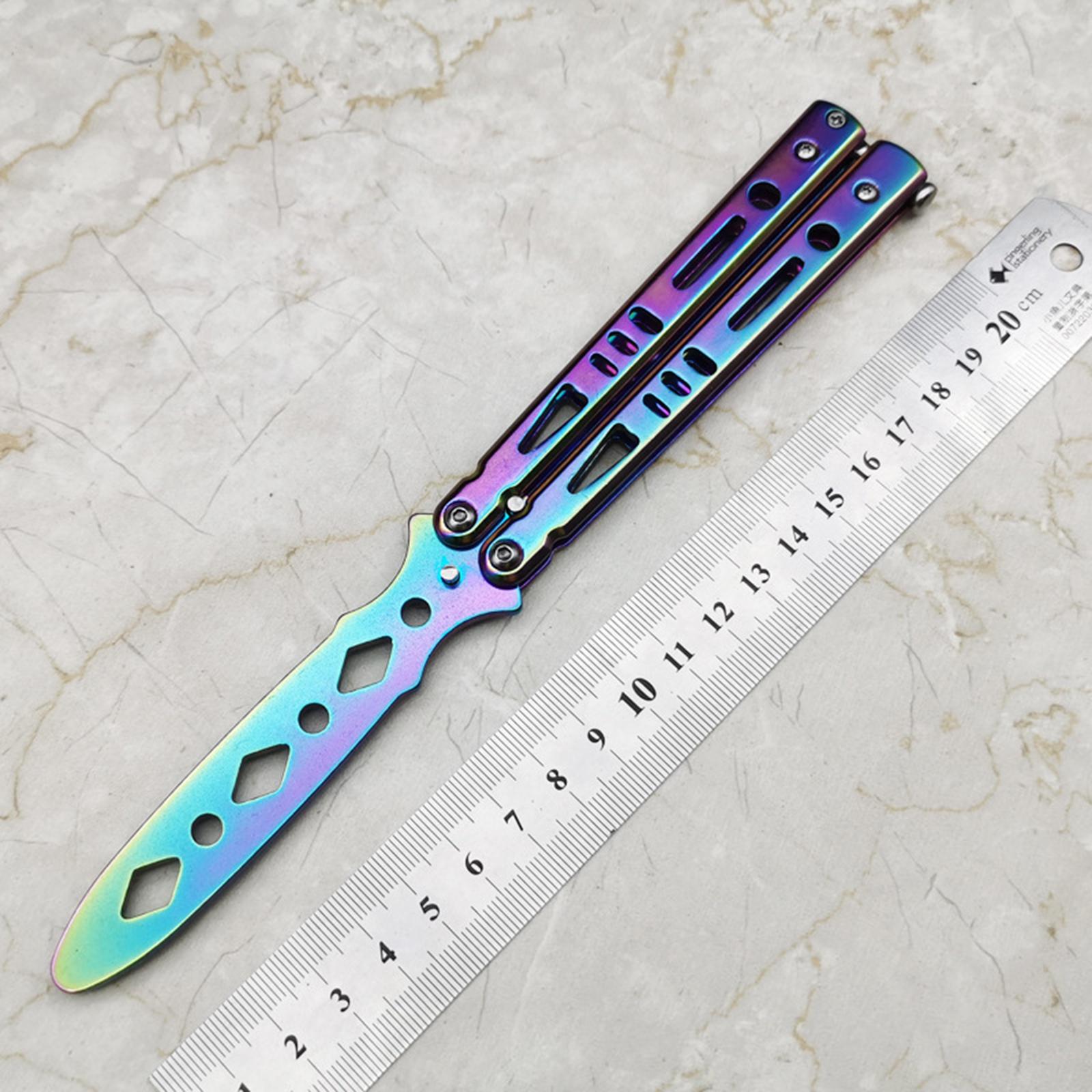 Steel Butterfly Practice Knife Trainer Training Tool Portable Multicolor