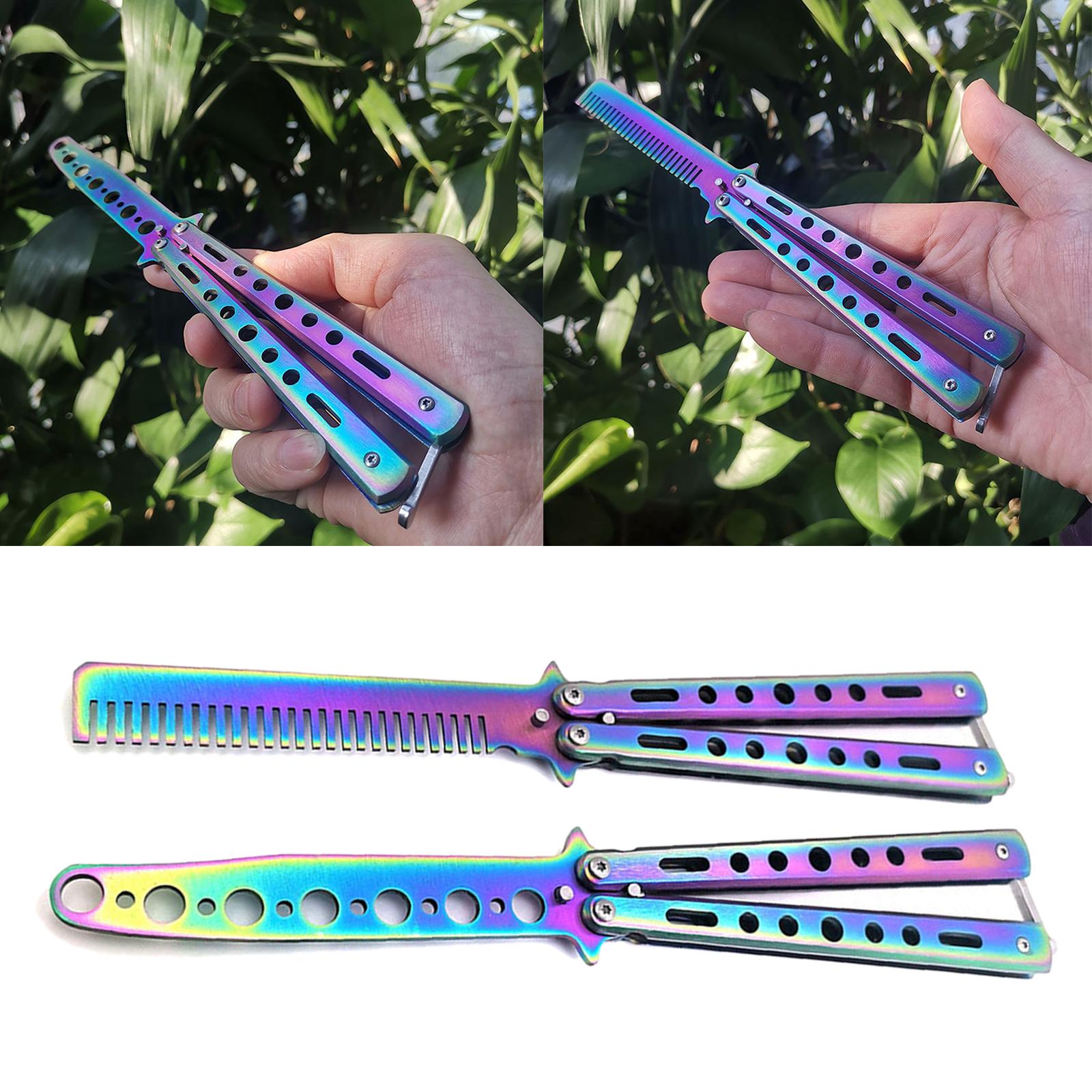 Butterfly Knife Trainer Stainless Steel Martial Arts Practice Swords Style A
