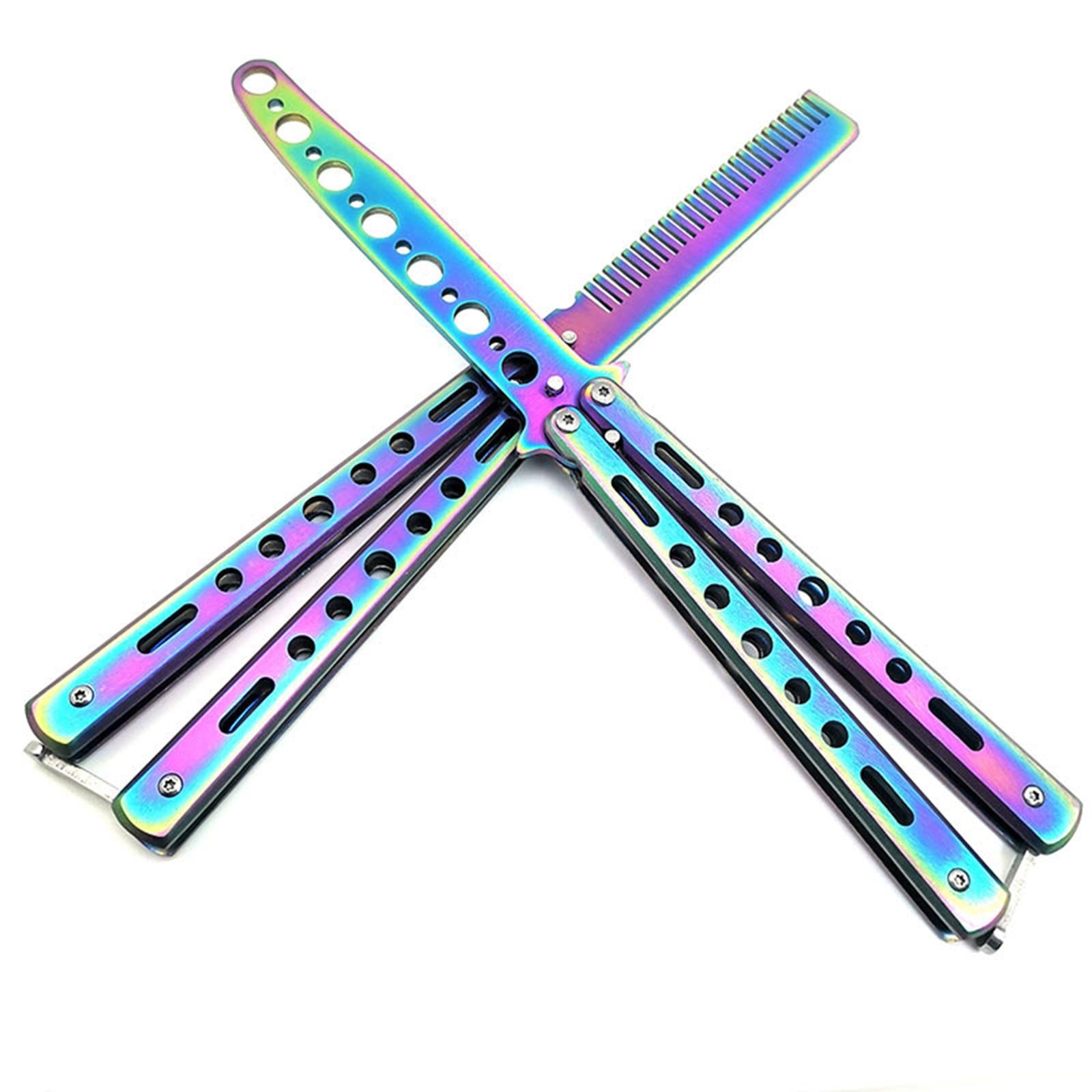 Butterfly Knife Trainer Stainless Steel Martial Arts Practice Swords Style A