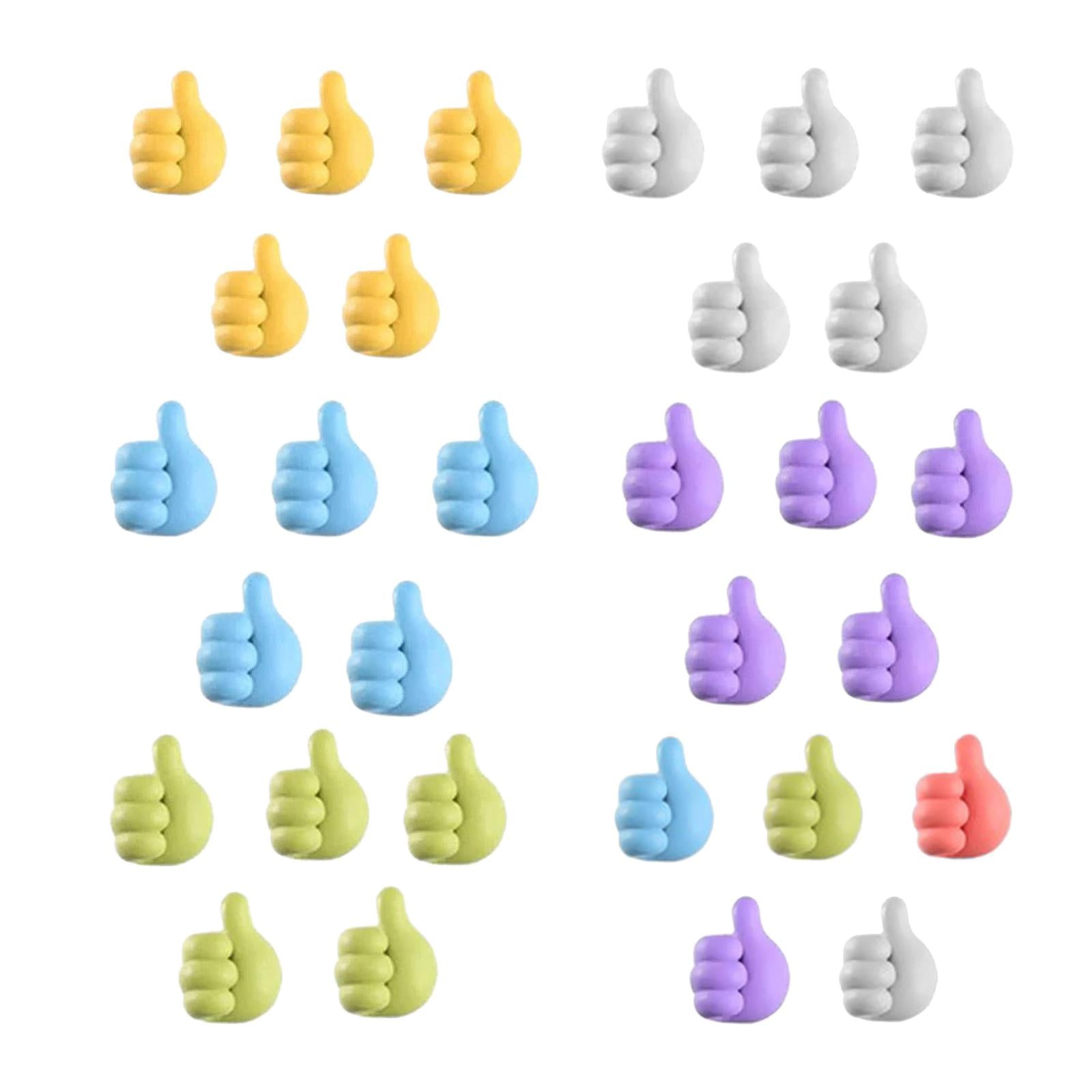 5PCS Cable Clips Organizer Office Household Hooks Clip Holder Yellow