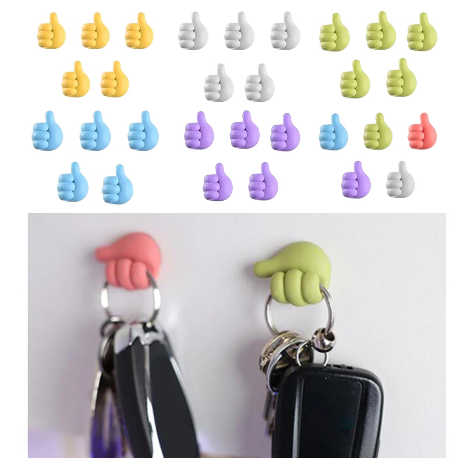 5PCS Cable Clips Organizer Office Household Hooks Clip Holder Yellow
