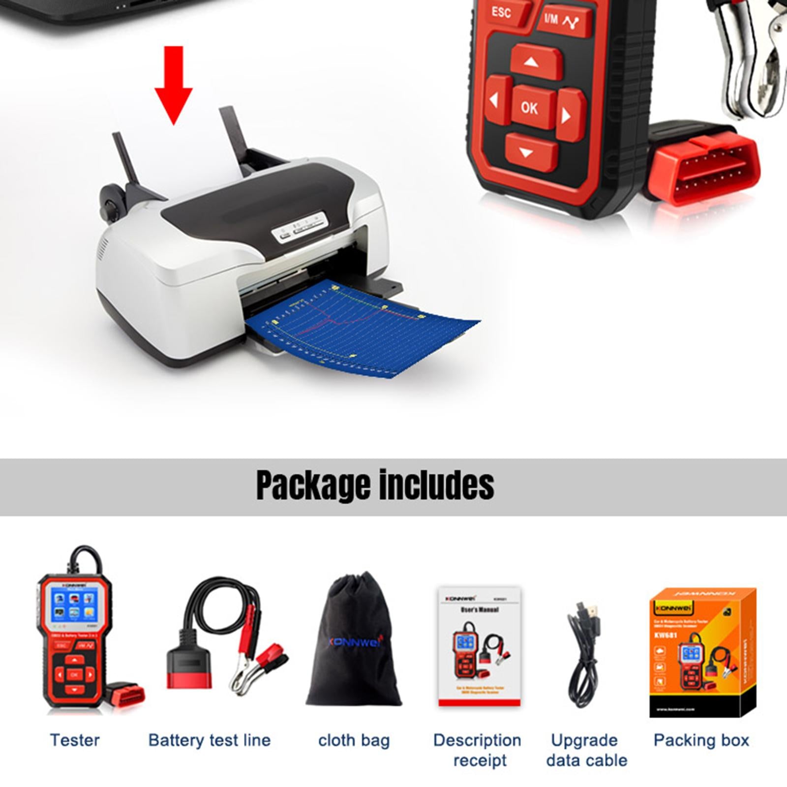 2 in 1 OBD2 Scanner Car Check Engine Tool Auto Diagnostic Scanner