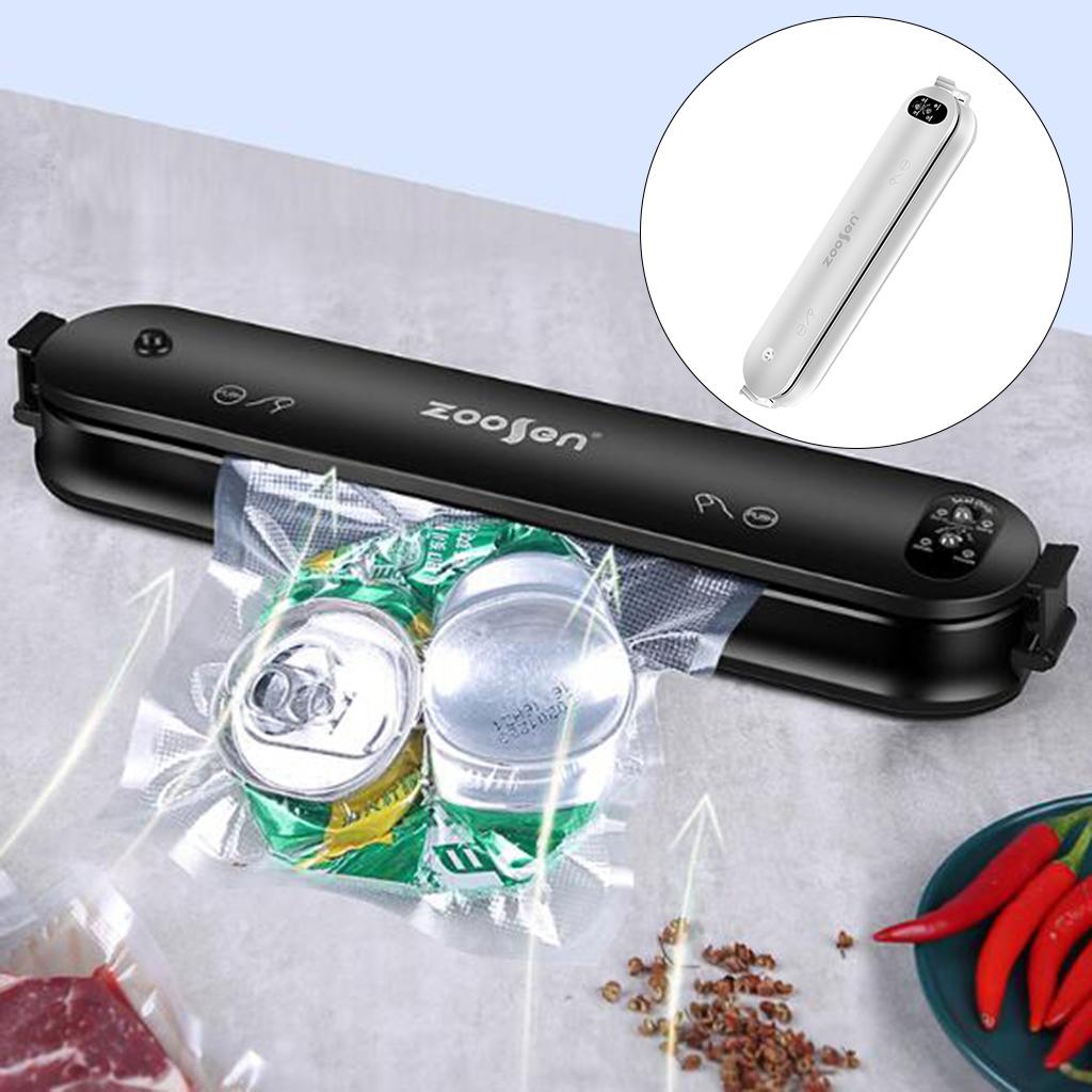 Automatic Vacuum Sealer Machine Food Preservation Storage Saver White