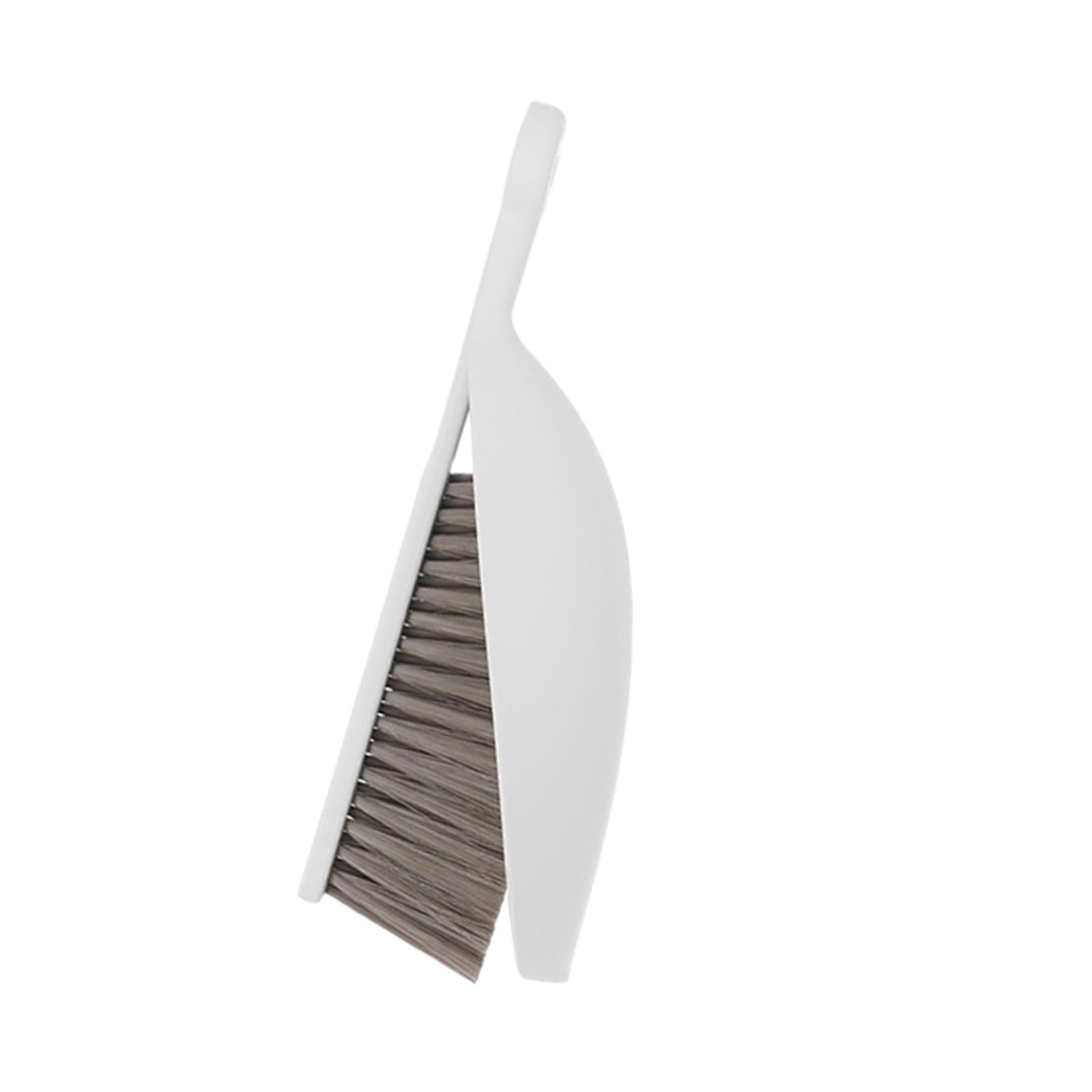 Dustpan and Brush Set Bristles Brush Cleaning Tool for Table Countertop Home