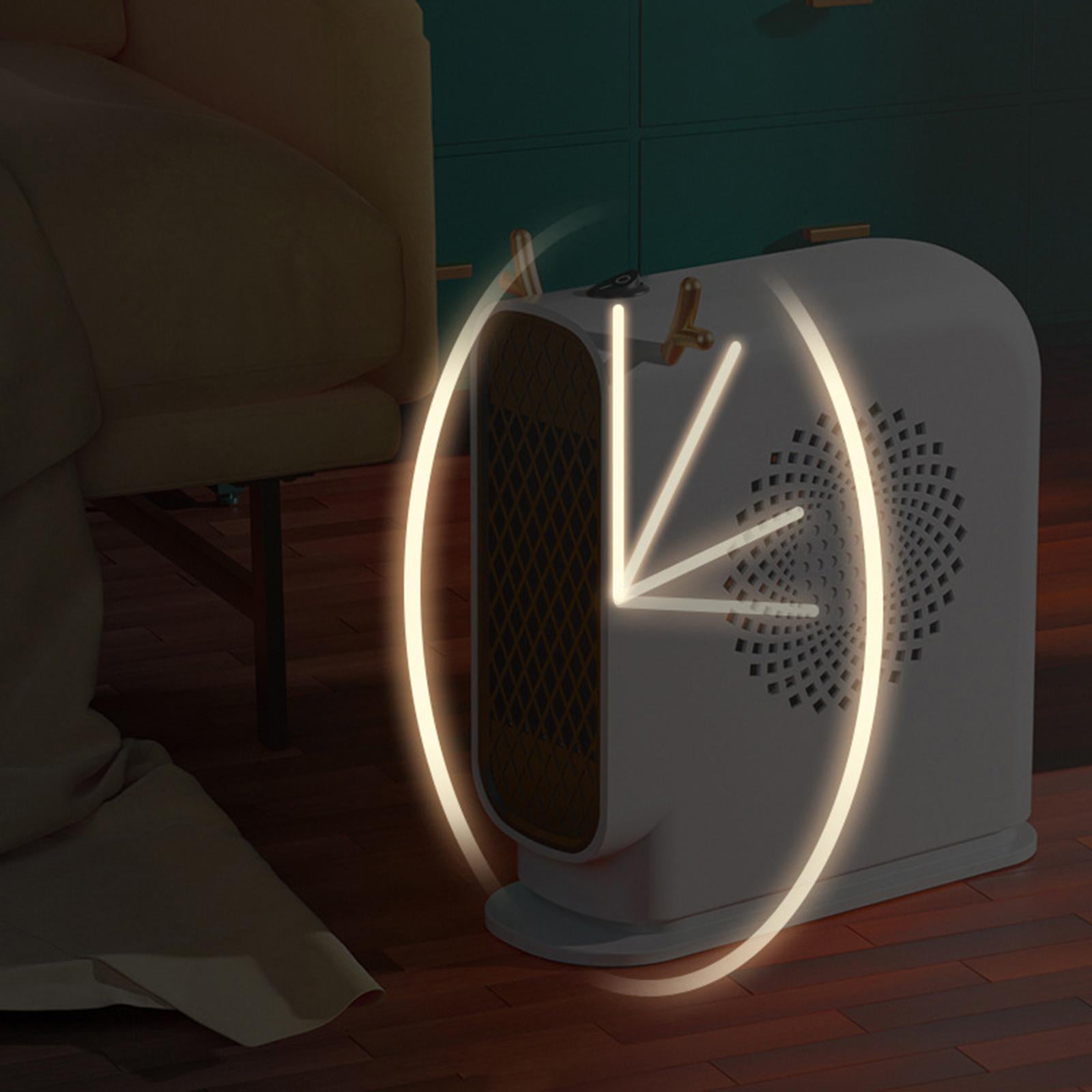 Electric Space Heater Heating Fan Fast Heating for Personal White